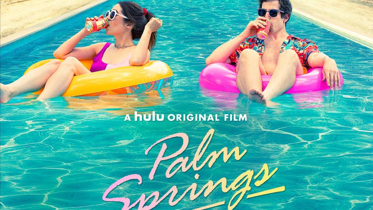 Palm Springs movie poster cocktails and movies