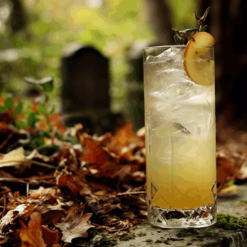 cocktails and movies Haunted Orchard Gin Fizz