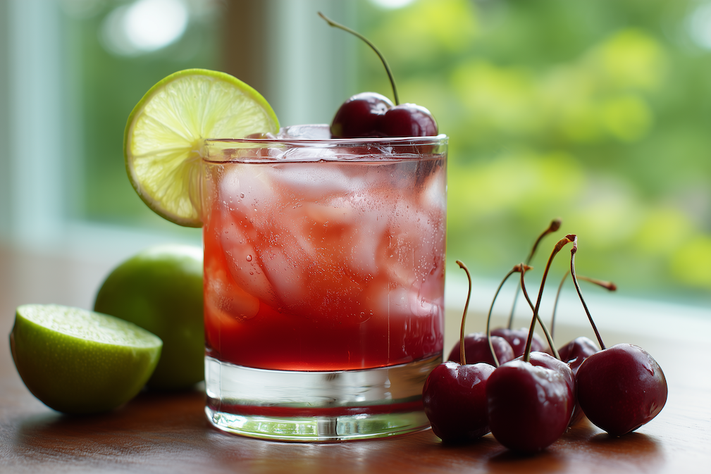 Cherry Ledger Mocktail cocktails and movies