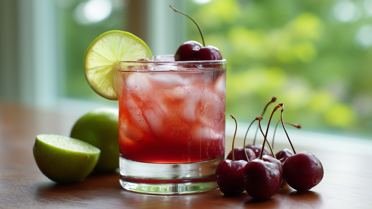 Cherry Ledger Mocktail cocktails and movies